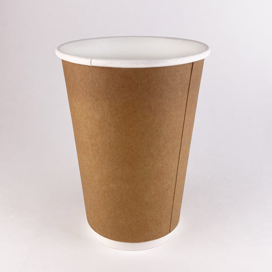 Coffee Cups - 8oz Brown Double Wall (Case x 500)