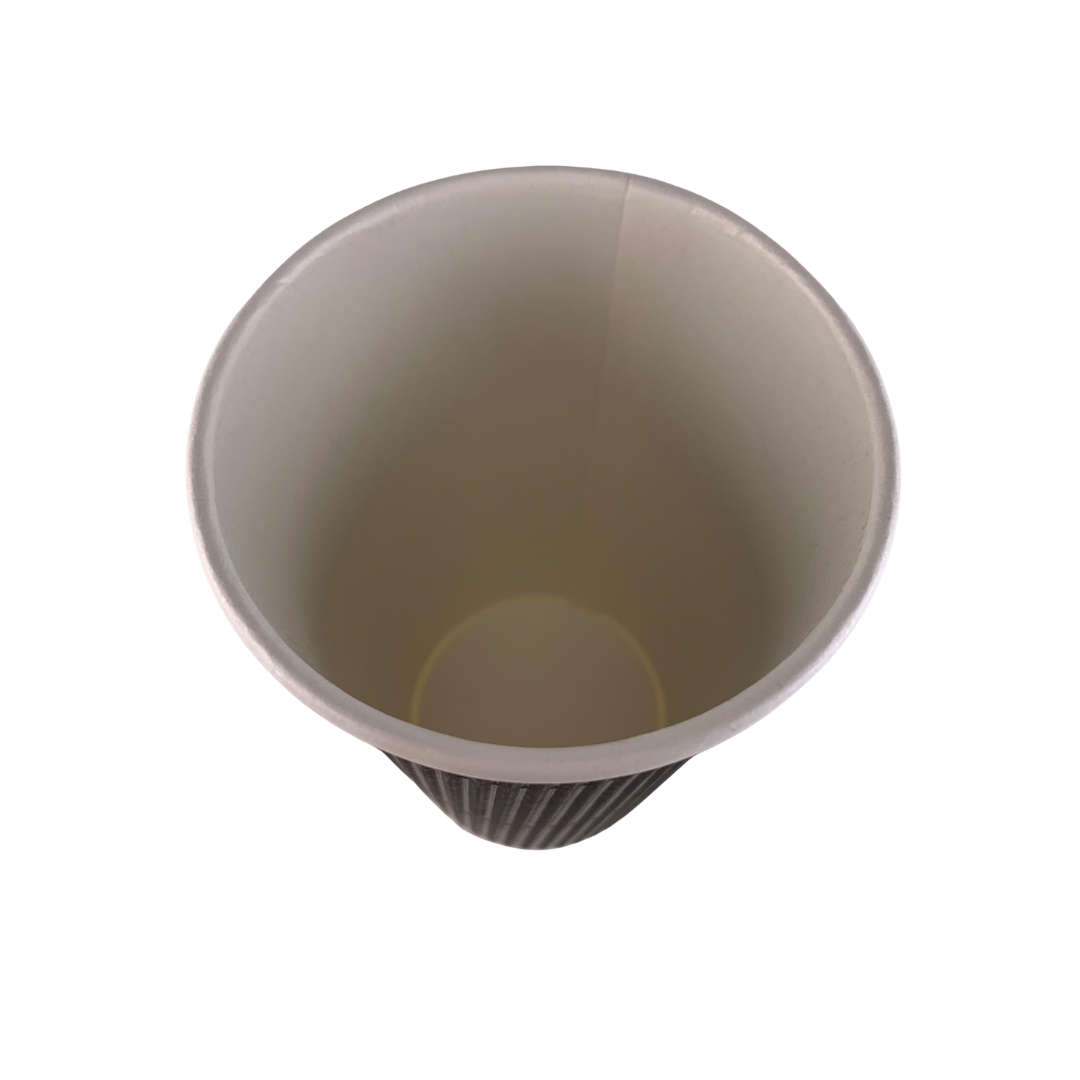 16 oz ripple wall paper cups inside view