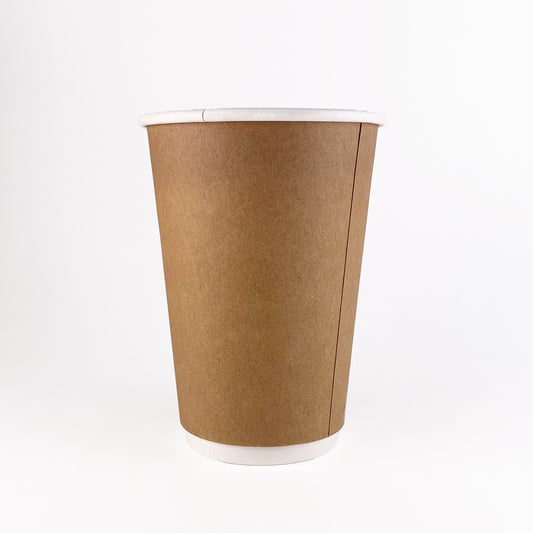 Double wall paper coffee cup
