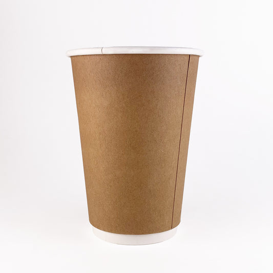 Double wall paper coffee cup