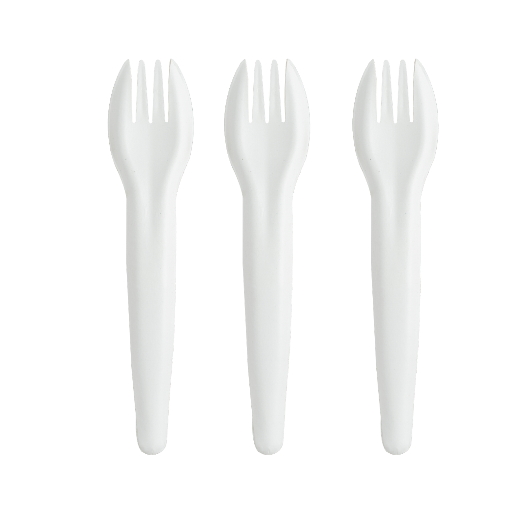 Paper fork white