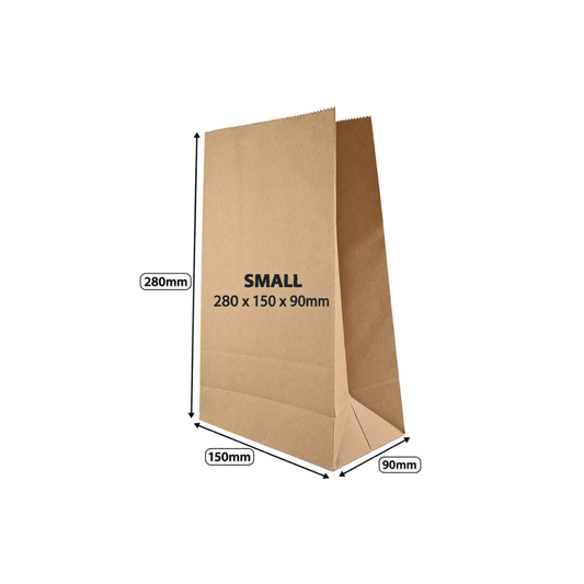 Brown SOS paper bags
