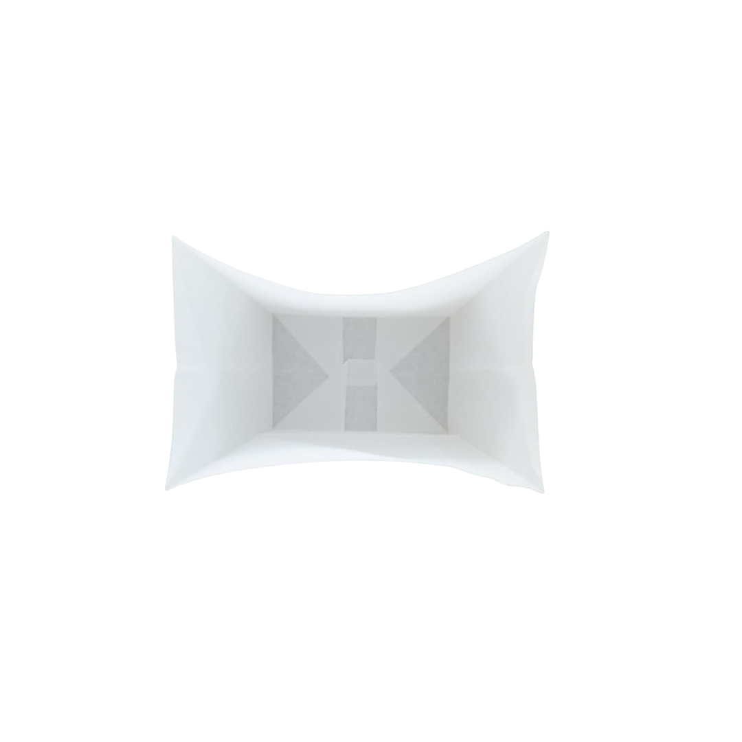 SOS takeaway paper bags white inside view